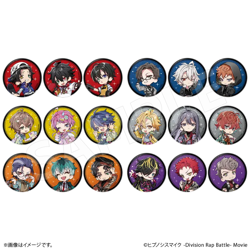 トレーディング缶バッジのイメージ図