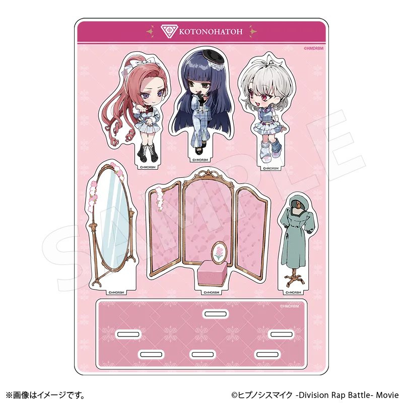 アクリルジオラマ 言の葉党のイメージ図