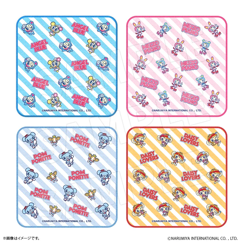 全4種タオルハンカチのイメージ図